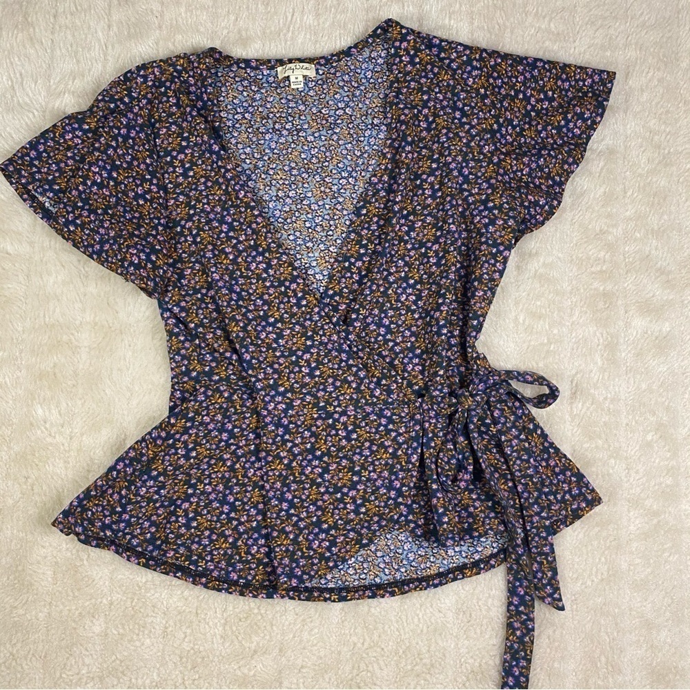 LILY White Floral Blouse